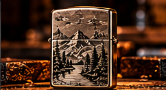 Mountain Scene lighter